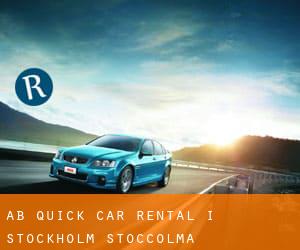 AB Quick Car Rental i Stockholm (Stoccolma)