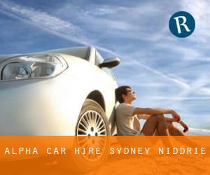 Alpha Car Hire Sydney (Niddrie)