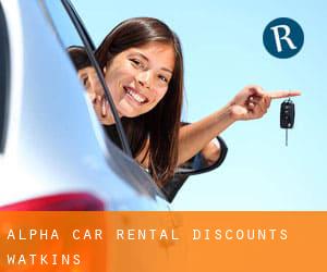 Alpha Car Rental Discounts (Watkins)
